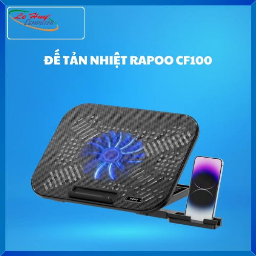 Tản Nhiệt Laptop Rapoo CF100 Black (1 Fan)