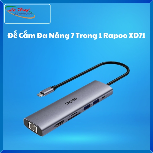 Đế Cắm Đa Năng 7 Trong 1 Rapoo XD71