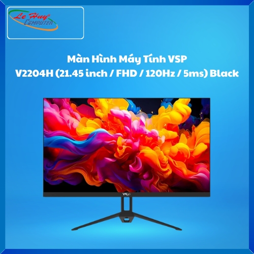 Màn Hình Máy Tính VSP V2204H (21.45 inch / FHD / 120Hz / 5ms) Black