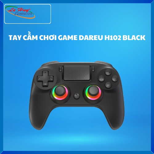 Tay cầm chơi game không dây DAREU H102 BLACK