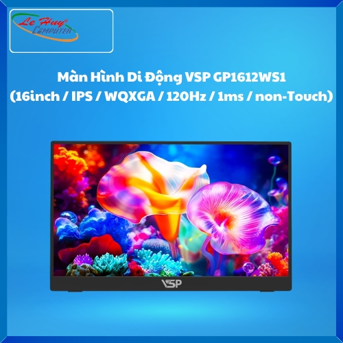 Màn Hình Di Động VSP GP1612WS1 (16inch / IPS / WQXGA / 120Hz / 1ms / non-Touch)