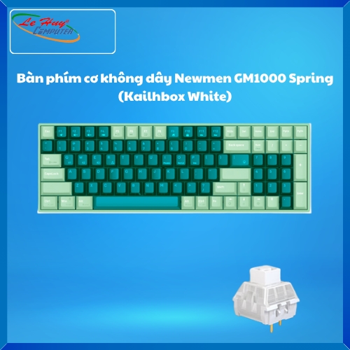Bàn phím cơ không dây Newmen GM1000 Spring (Kailhbox White)