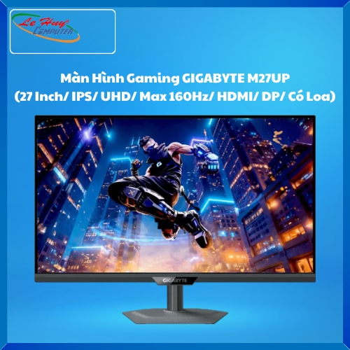 Màn Hình  Gaming GIGABYTE M27UP (27 Inch/ IPS/ UHD/ Max 160Hz/ HDMI/ DP/ Có Loa)