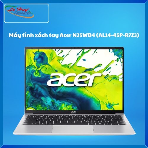 Máy Tính Xách Tay/Laptop Acer Aspire Lite N25WB4 (AL14-45P-R7Z3) (AMD Ryzen 3 5400U; 8GB; 512GB SSD; UMA; 14Inch FHD+; Win11; Bạc; NX.DPESV.002)