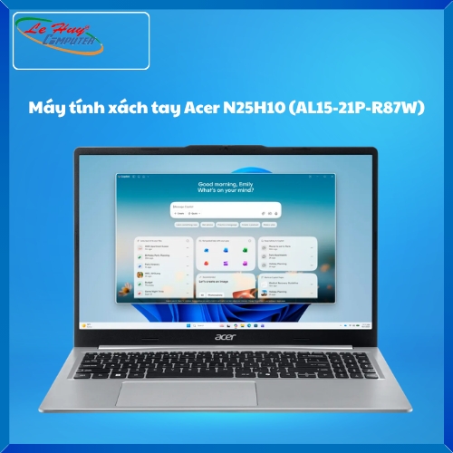 Máy Tính Xách Tay/Laptop Acer Aspire Lite N25H10 (AL15-21P-R87W) (AMD Ryzen 3 30; 8GB; 512GB SSD; UMA; 15.6Inch FHD; Win11; Bạc; NX.DNUSV.001)