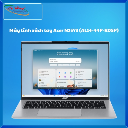 Máy Tính Xách Tay/Laptop Acer Aspire Lite N25Y3 (AL14-44P-R0SP) (AMD Ryzen 7 7730U; 8GB; 512GB SSD; UMA; 14.5Inch FHD+; Win11; Bạc; NX.DMCSV.003)