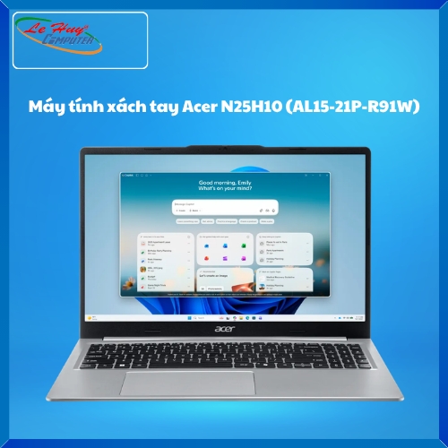 Máy Tính Xách Tay/Laptop Acer Aspire Lite N25H10 (AL15-21P-R91W) (AMD Ryzen 5 40; 16GB; 512GB SSD; UMA; 15.6Inch FHD; Win11; Bạc; NX.DNRSV.002)