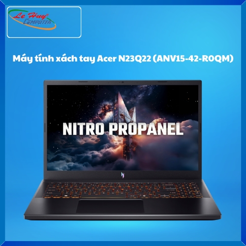 Máy Tính Xách Tay/Laptop Acer Gaming Nitro ProPanel N23Q22 (ANV15-42-R0QM) (AMD Ryzen 5 7640HS; 16GB; 512GB SSD; RTX3050/6GB; 15.6Inch FHD; Win11; Đen; NH.QUDSV.001)