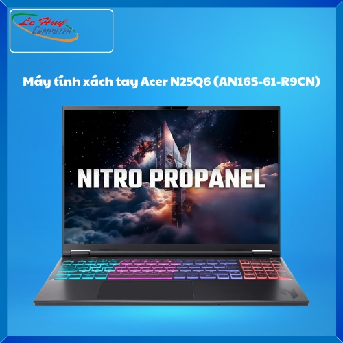 Máy Tính Xách Tay/Laptop Acer Gaming Nitro S AI ProPanel N25Q6 (AN16S-61-R9CN) ( AMD Ryzen AI 7 350; 16GB; 512GB SSD; RTX5070/8GB; 16Inch 2K+; Win11; Đen; NH.QXGSV.001)