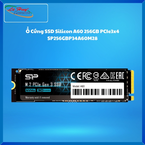 Ổ cứng SSD Silicon Power A60 256GB M2.PCIe 3x4 (SP256GBP34A60M28)