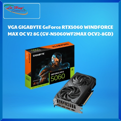 Card Màn Hình - VGA GIGABYTE GeForce RTX5060 WINDFORCE MAX OC V2 8G (GV-N5060EAGLE OC-8GD)