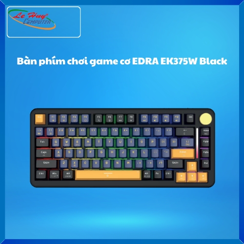 Bàn phím cơ E-DRA EK375W Black