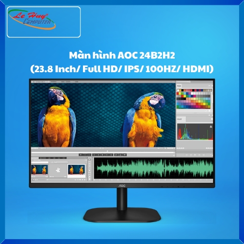 Màn Hình Máy Tính AOC 24B2H2 (23.8 Inch/ Full HD/ IPS/ 100HZ/ HDMI)
