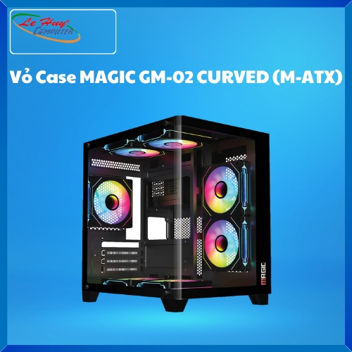 Vỏ Máy Tính - Case MAGIC GM-02 Black CURVED (M-ATX)
