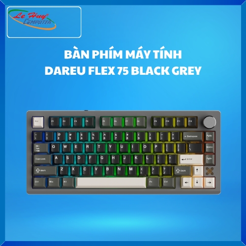 Bàn Phím Máy Tính Cơ DAREU DAREU FLEX 75 Black Grey
