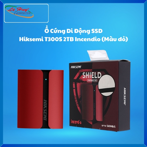 Ổ Cứng Di Động SSD HIKsemi T300S 2TB Incendio (HS-ESSD-T300S) Đỏ