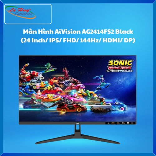 Màn Hình Máy Tính AiVision AG2414FS2 Black (24 Inch/ IPS/ FHD/ 144Hz/ HDMI/ DP)