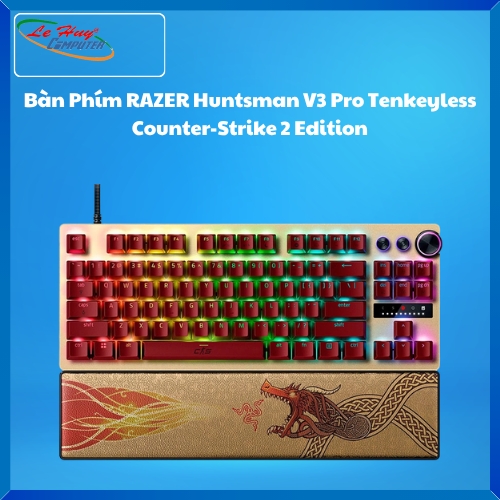 Bàn Phím RAZER Huntsman V3 Pro Tenkeyless Counter-Strike 2 Edition