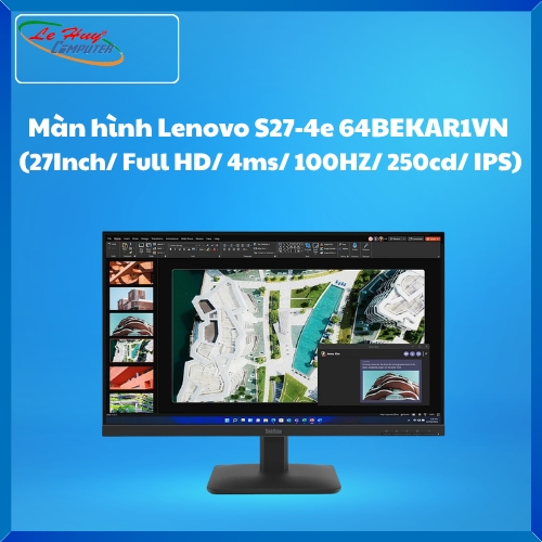 Màn hình Lenovo ThinkVision S27-4e 64BEKAR1VN (27Inch/ Full HD/ 4ms/ 100HZ/ 250cd/m2/ IPS)