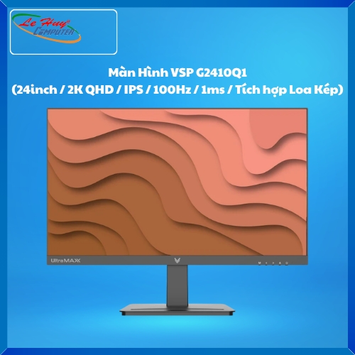 Màn Hình Máy Tính VSP G2410Q1 (24inch / 2K QHD / IPS / 100Hz / 1ms / Tích hợp Loa Kép)