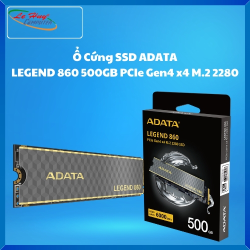 Ổ Cứng SSD ADATA LEGEND 860 500GB PCIe Gen4 x4 M.2 2280