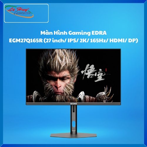 Màn Hình Máy Tính Gaming EDRA EGM27Q165R (27 inch/ IPS/ 2K/ 165Hz/ HDMI/ DP)