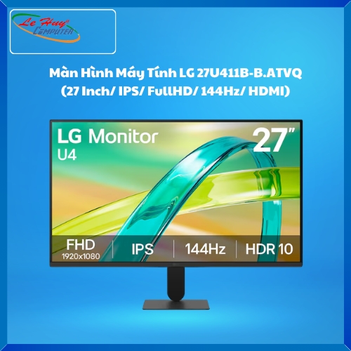 Màn Hình Máy Tính LG 27U411B-B.ATVQ (27 Inch/ IPS/ FullHD/ 144Hz/ HDMI)
