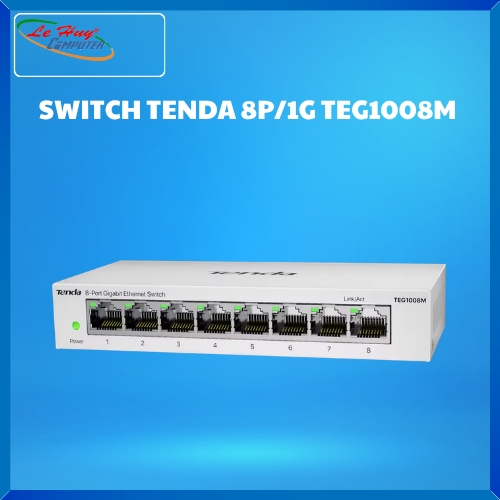 Thiết bị chuyển mạch Switch Tenda TEG1008M 8-Port Gigabit