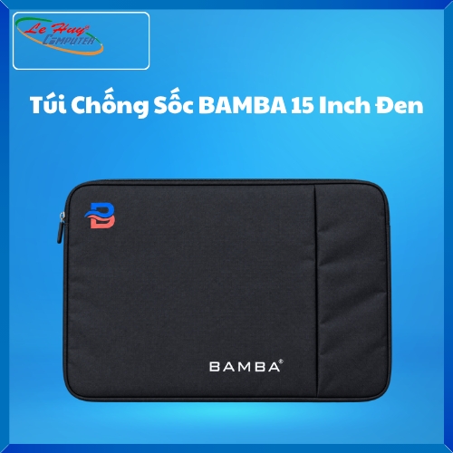 Túi Chống Sốc Laptop BAMBA 15 Inch Đen