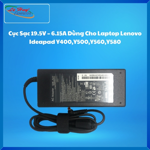 Cục Sạc 19.5V – 6.15A Dùng Cho Laptop Lenovo Ideapad Y400,Y500,Y560,Y580
