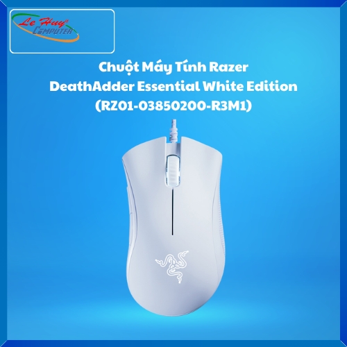 Chuột Máy Tính Razer DeathAdder Essential White Edition (RZ01-03850200-R3M1)