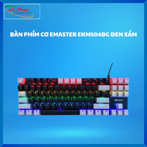 BÀN PHÍM CƠ EMASTER EKM504BG ĐEN XÁM