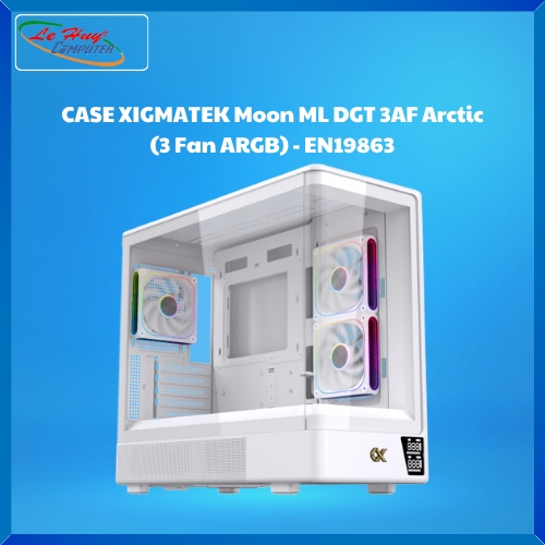 Vỏ Máy Tính - CASE XIGMATEK Moon ML DGT 3AF Arctic Kèm 3 Fan ARGB (EN19863)