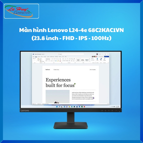 Màn Hình Lenovo L24-4e 68C2KAC1VN (23.8 inch - FHD - IPS - 100Hz)