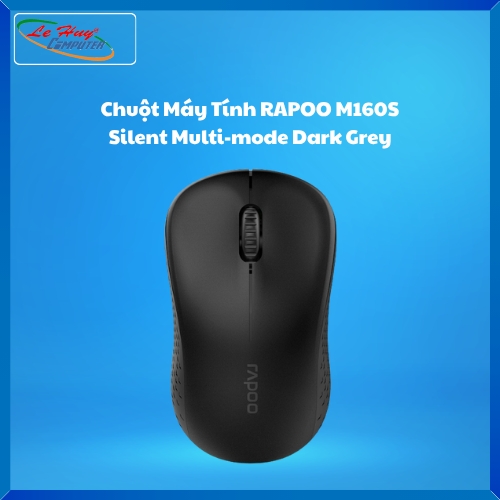 Chuột Máy Tính RAPOO M160S Silent Multi-mode Dark Grey