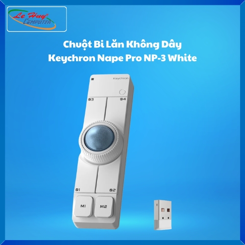 Chuột Bi Lăn Không Dây Keychron Nape Pro NP-3 White