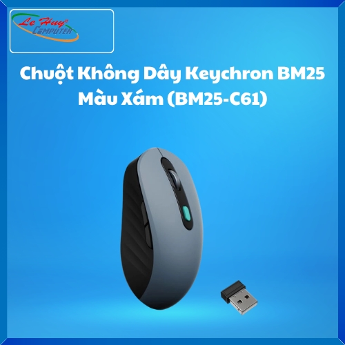 Chuột Không Dây Keychron BM25 Màu Xám (BM25-C61)
