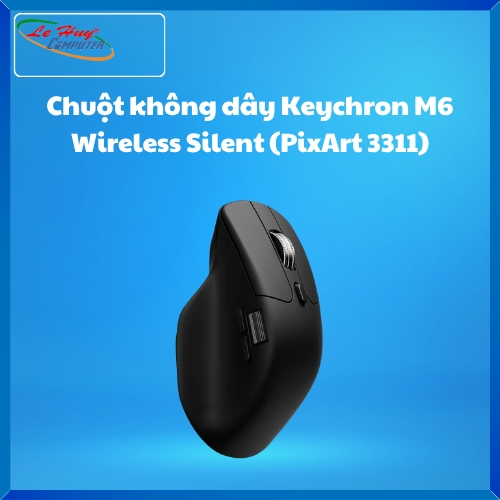 Chuột không dây Keychron M6 Wireless Silent (PixArt 3311) Black