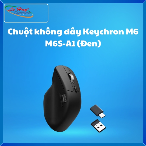 Chuột không dây Keychron M6 M6S-A1 (Đen)
