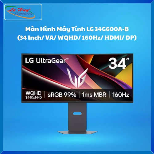 Màn Hình Máy Tính LG 34G600A-B (34 Inch/ VA/ WQHD/ 160Hz/ HDMI/ DP)