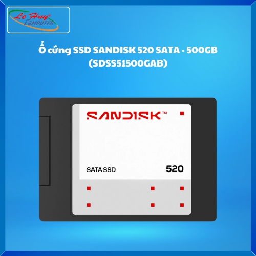 Ổ Cứng SSD SANDISK 520 SATA - 500GB (SDSS51500GAB)