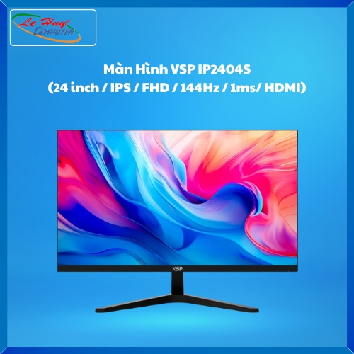 Màn Hình Máy Tính VSP IP2404S Black (24 inch / IPS / FHD / 144Hz / 1ms/ HDMI)
