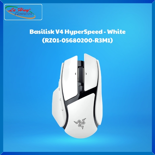 Chuột Razer Basilisk V4 HyperSpeed - White (RZ01-05680200-R3M1)