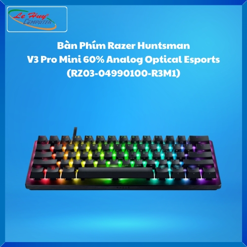 Bàn Phím Razer Huntsman V3 Pro Mini 60% Analog Optical Esports (RZ03-04990100-R3M1)