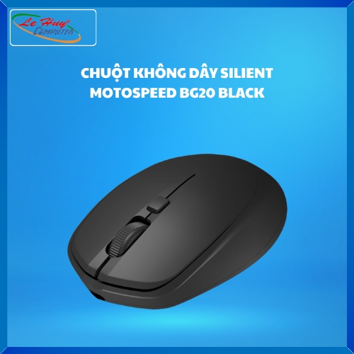 Chuột Máy Tính Không Dây Silent Motospeed BG20 Black