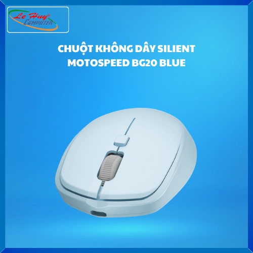 Chuột Máy Tính Không Dây Silent Motospeed BG20 Blue