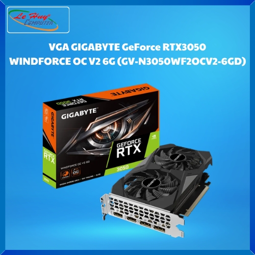 Card màn hình VGA GIGABYTE GeForce RTX3050 WINDFORCE OC V2 6G (GV-N3050WF2OCV2-6GD)