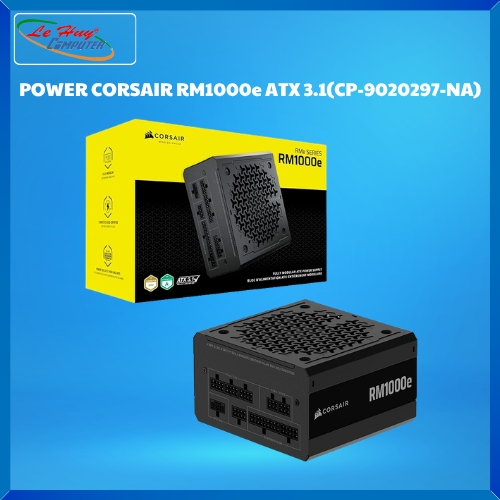 Nguồn máy tính Corsair RM1000e 1000W ATX 3.1 Cybenetics Gold Full Modular (CP-9020297-NA)