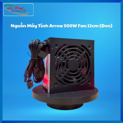 Nguồn Máy Tính Arrow 500W Fan 12cm (Đen)