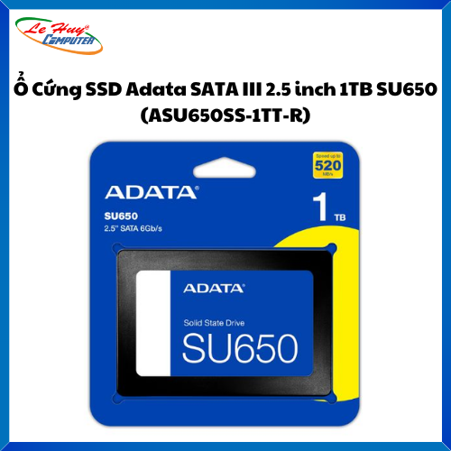 内蔵型SSD 1TB SATA SSD ADATA SU650 Solid State Drive (SSD) ADATA SU650, 1TB, 2.5